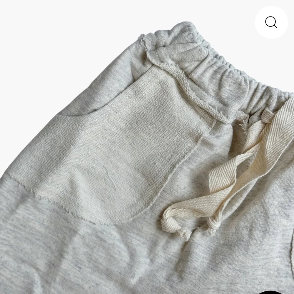 Soft Beige Kids Shorts with Drawstring by boutique brand, Oh Baby!